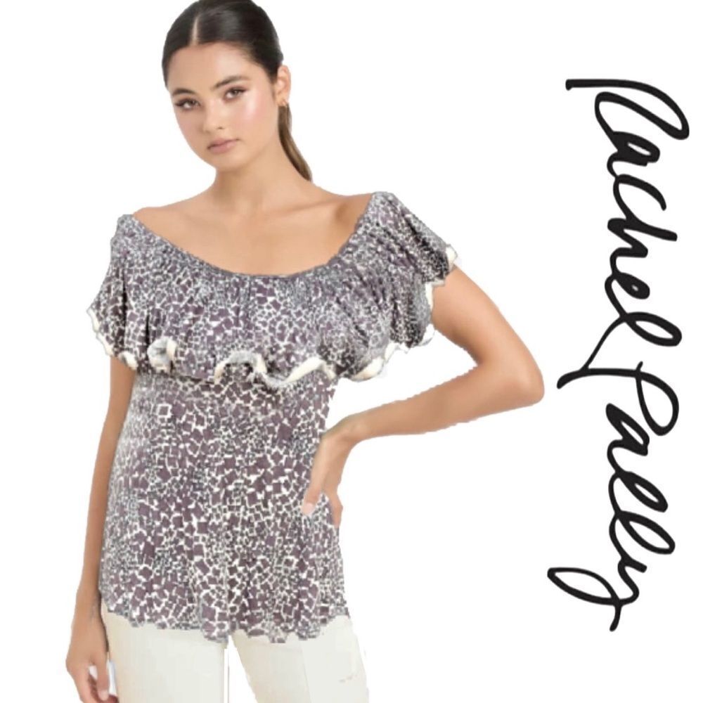 Rachel Pally Storm Mosaic Off-The-Shoulder Top